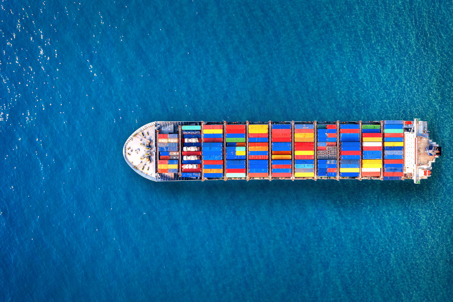 Containerfrakt på havet